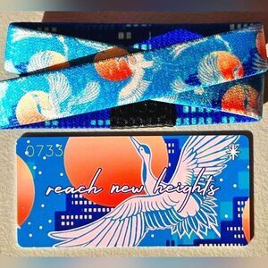 ZOX "REACH NEW HEIGHTS" #733 OF 1000 Whitestar Crane DBL collectible wristband
